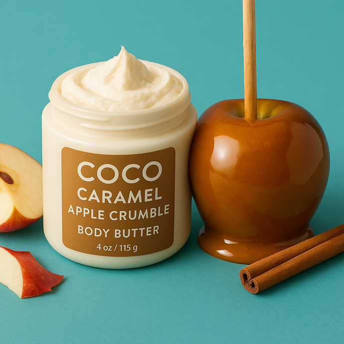 Sweet. Cozy. Hydrated. Meet Our Caramel Apple Crumble Body Butter