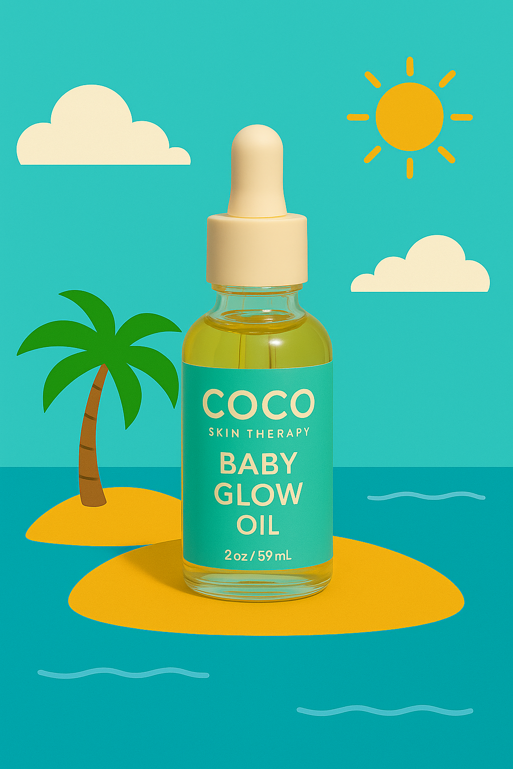 Baby Glow Oil – Coconut & Jojoba Moisturizing Elixir for Soft Baby Skin