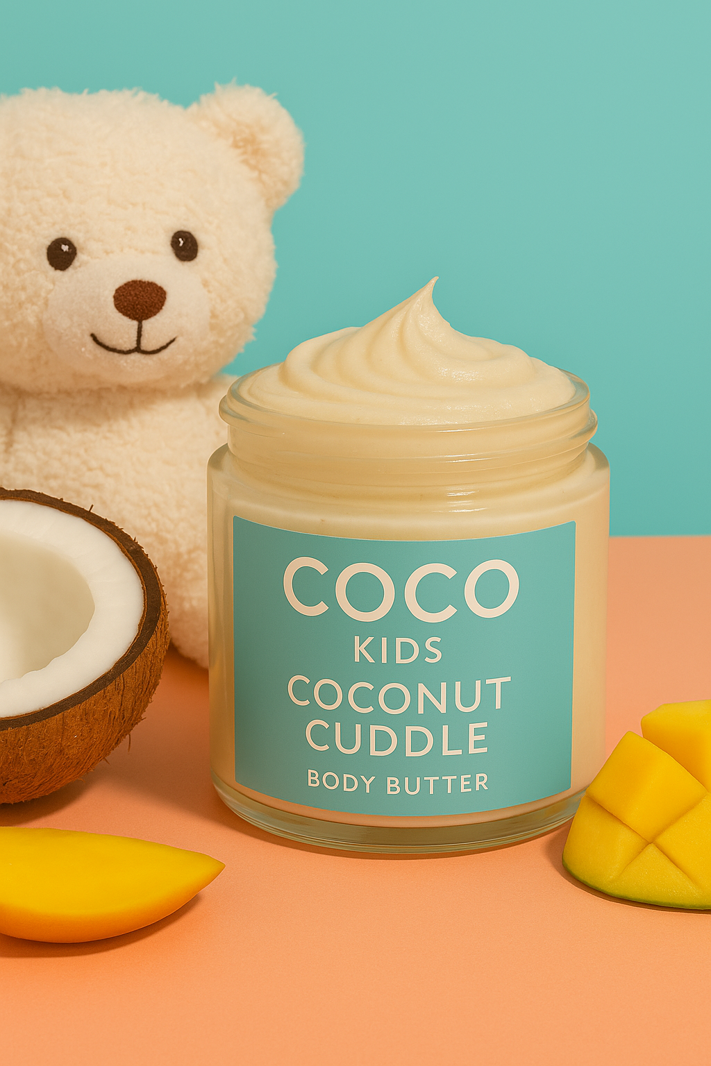 Coconut Cuddle™ Baby Body Butter – Fragrance-Free Moisturizer for Sensitive Newborn & Toddler Skin (Shea, Mango & Coconut Oil)